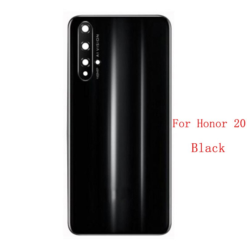 Zurück Glas Batterie Abdeckung Fall Gehäuse Fall Hinten Tür Panel Für Huawei Ehre 20 20S 20Pro Zurück Abdeckung + kamera Objektiv Ersatz