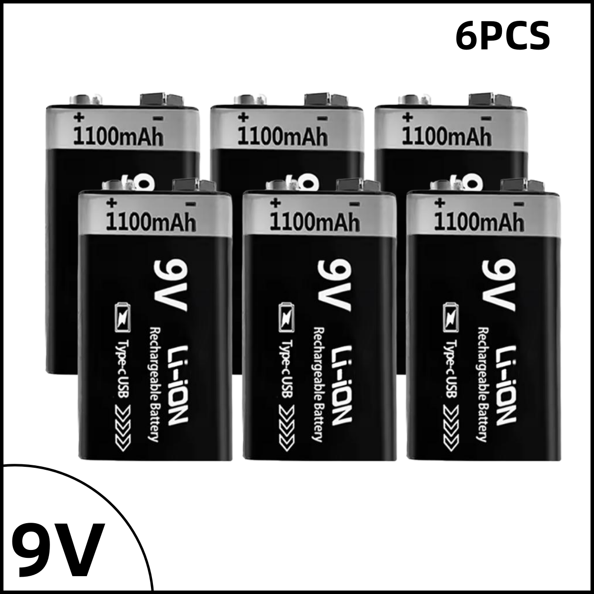 High capacity AAA and AA Rechargeable Batteries USB Lithium-ion 3400mWh 1.5V AA Rechargeable Batteries+1100mWh 1.5V AAA Battery: Orange