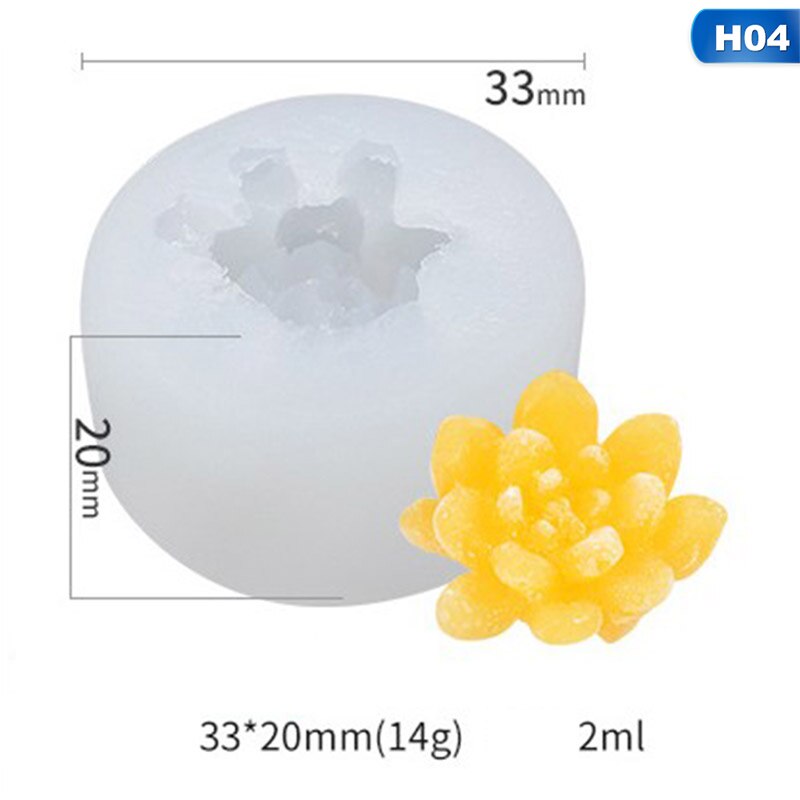 Concrete Flower Pot Mold Handmade Craft Clay Molds Multi-function Silicone Pot Mould For Succulent Plants Cactus Planting: 04