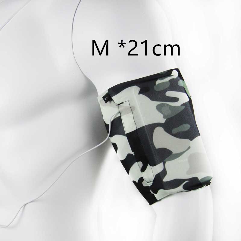 Ultra Dünne Sport Lauf Arm Band Tasche Fall Telefon Brieftasche Halter Außen Beutel Auf Hand Turnhalle Gürtel Abdeckung Für IPhone 12 11 Pro Max: camouflage-M