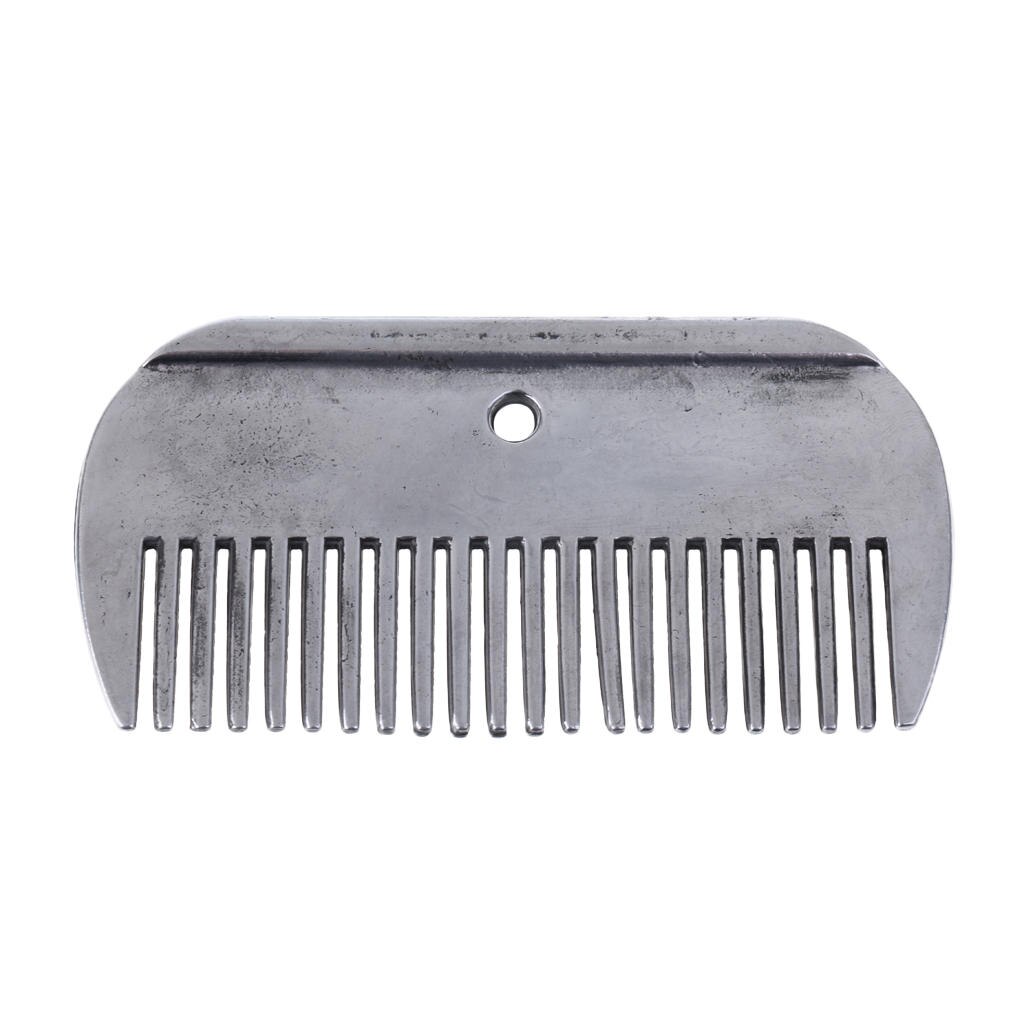 Stainless Steel Rustless Pony Horse Grooming Comb Equestrian Tools