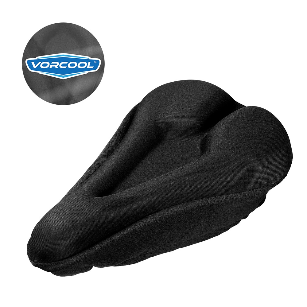 1 Pc Zwarte Kleur Zachte Verdikte Comfortabele Bike Seat Case Fietszadel Cover Bike Pad Voor Volwassenen