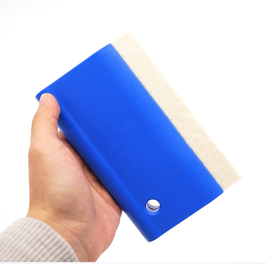 8.6cm*14cm Squeegee Window Tint Tool Wool Squeegee With Palstic Handle Car Wrapping Application Tools