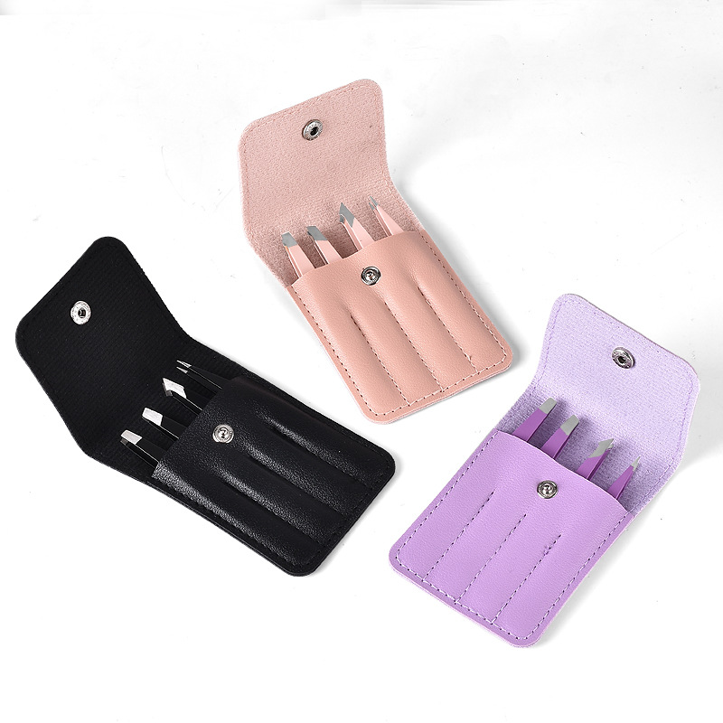 Pinzas para cejas de alta precisión, 4 Uds., extractor de pelos finos de Belleza del cabello, pinzas para cejas inclinadas de acero inoxidable, herramientas de maquillaje para eliminación