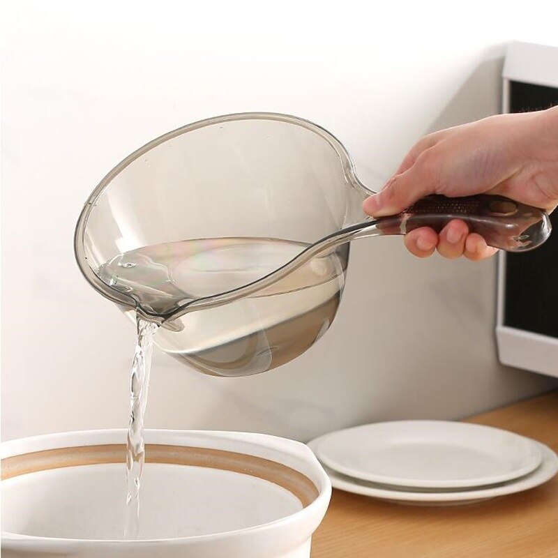 Anti-Slip Mode Creatieve Plastic Transparante Water Scoop Keuken Gereedschap Duurzaam Huishouden Keuken Gadgets Levert