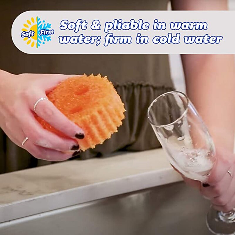 Smiley – éponge magique à vaisselle, vaisselle, ustensiles de cuisine, salle de bain, outils de nettoyage, tampon à récurer puissant