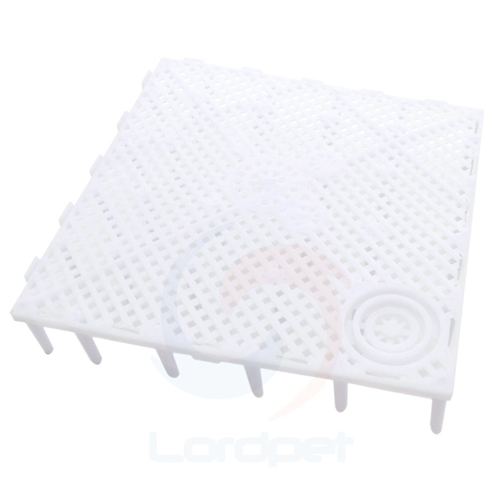 Aquarium Fish Tank Bottom Filter Plate Decorative Under Gravel Enhancer System: White Without Nozzle