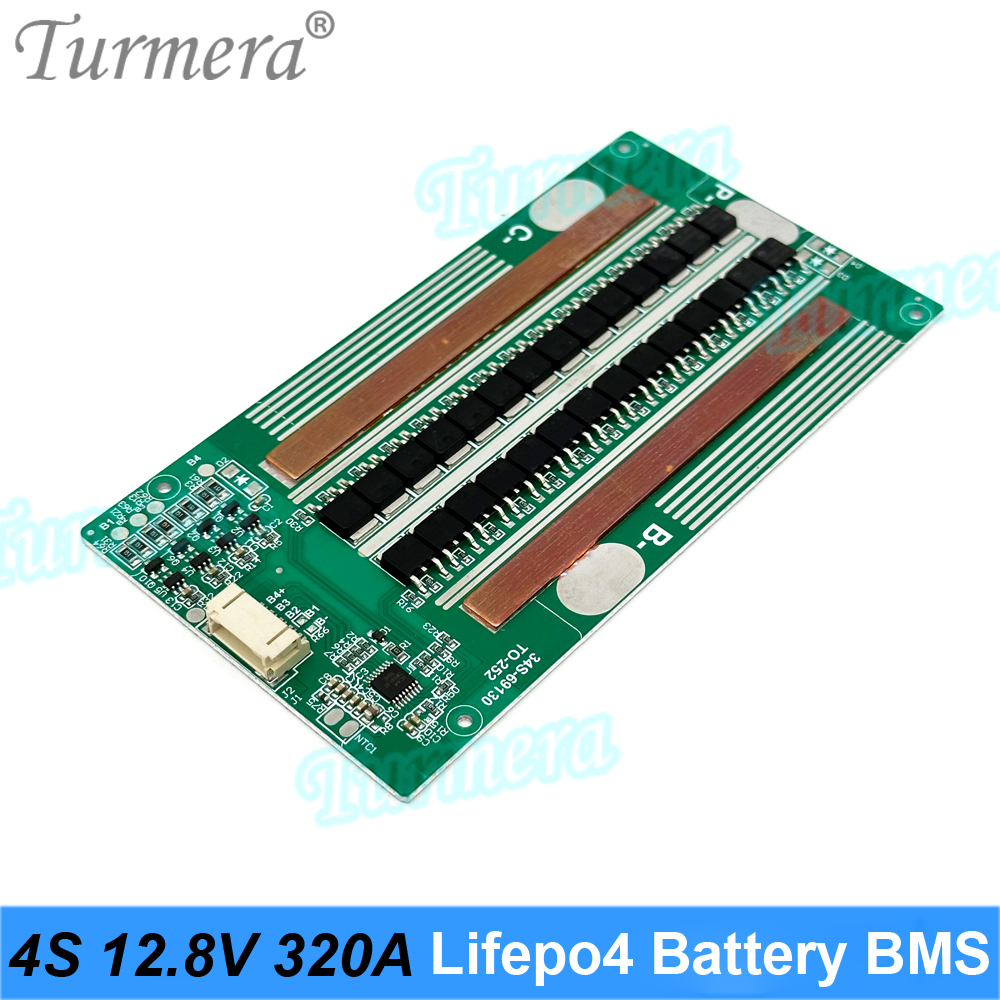 Turmera 4S 12.8V 200A 280A 320A Balance Lifepo4 Battery BMS Protect Board Use in 3.2V 100Ah 200Ah 280Ah 320Ah Lifepo4 Batteries
