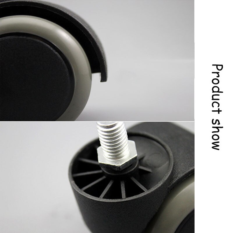 2 Inch/50mm Office Chair Caster Furniture Mute Wheel Universal Caster Baby carriage wheel Vertical Thread Stem wheel castors