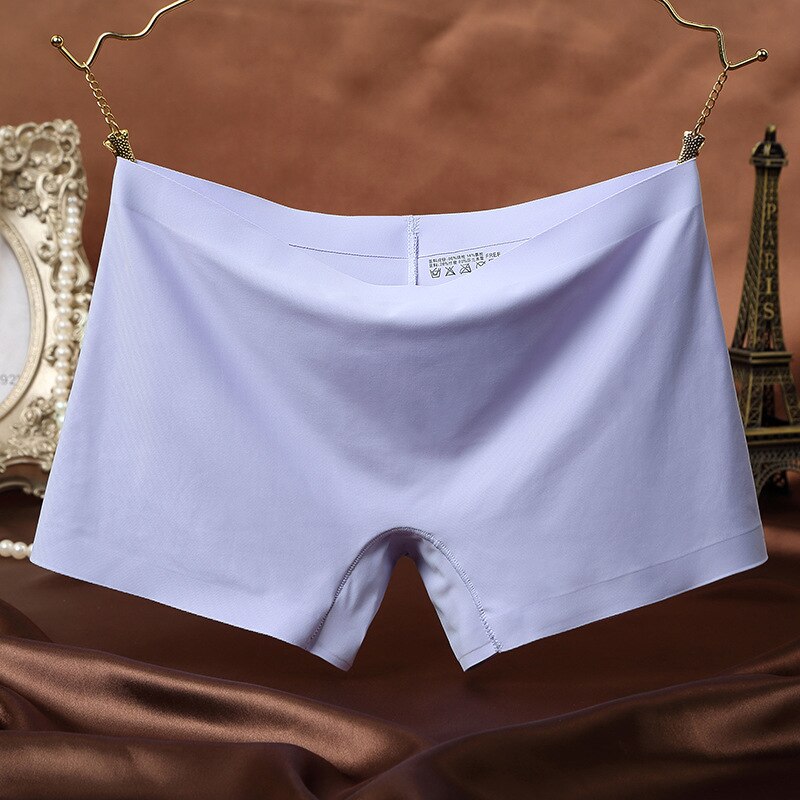 KJ22 Ladies Safety Lingerie Underwear Mid Waist Seamless Women's Panties Female Boyshort Pants