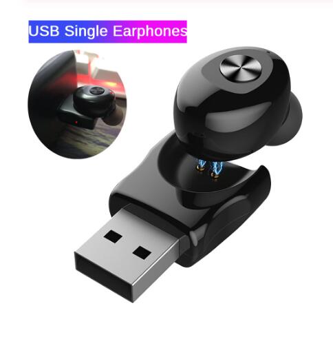 Fone de ouvido xg12 tws, bluetooth 5.0, estéreo, wireless, hifi, fones de ouvido esportivos, mãos-livres, gamer, headset com microfone para celular: USB-Single ear