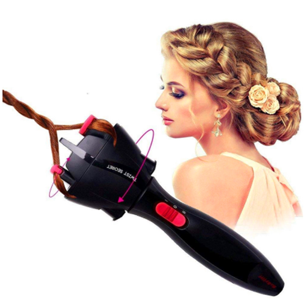 Trenza de pelo eléctrica automática, máquina de tejer, herramienta de estilismo para el cabello, DIY