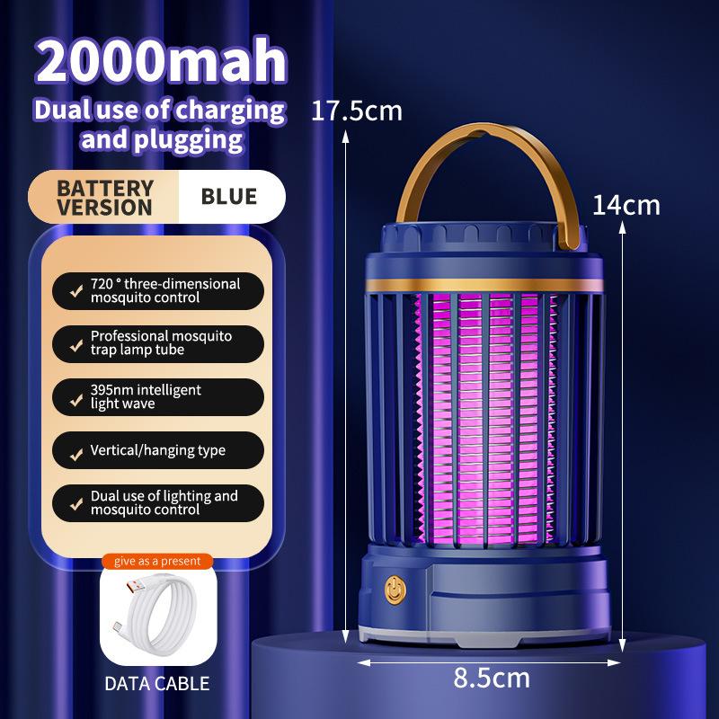 Xiaomi Portable Mosquito Killer Lamp 360° Biometric Mosquito Control Night Light Wall-mounted 4000mAh Recharge Safe for Kids: Silver