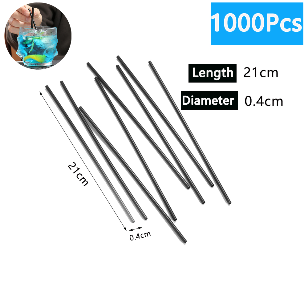 50/500/3000 Uds pajitas negras pajitas flexibles para beber tubo de bebida de plástico curvo plegable paja accesorios de de bar de boda: Chocolate