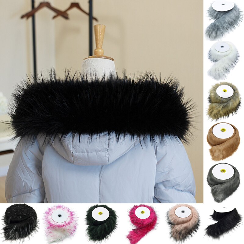 1M Faux Fur Furry Fluffy Trim Diy Accessories Home Decor Sewing Trimming Costume Crafts Luxury Warm Garment Parkas Coat Collar
