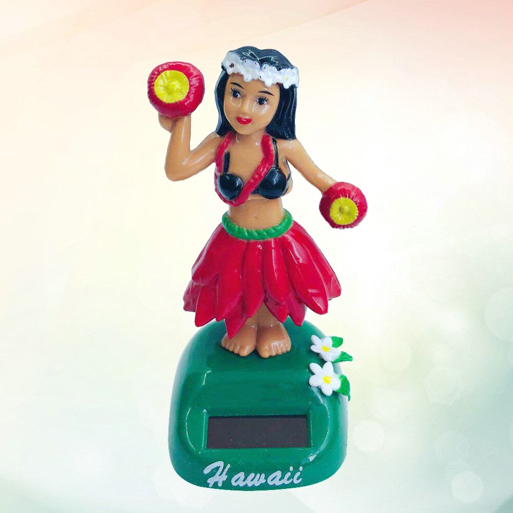 Hula Girl – poupée solaire hawaïenne pour filles, ornements de voiture créatifs, de dessin animé