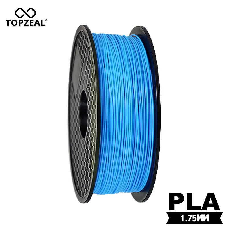 TOPZEAL Hoge Sterkte Sky Blue Kleur 1.75mm Diameter 1KG 343m Lengte PLA 3D Printer Filament Natuurlijke Ruwe materialen