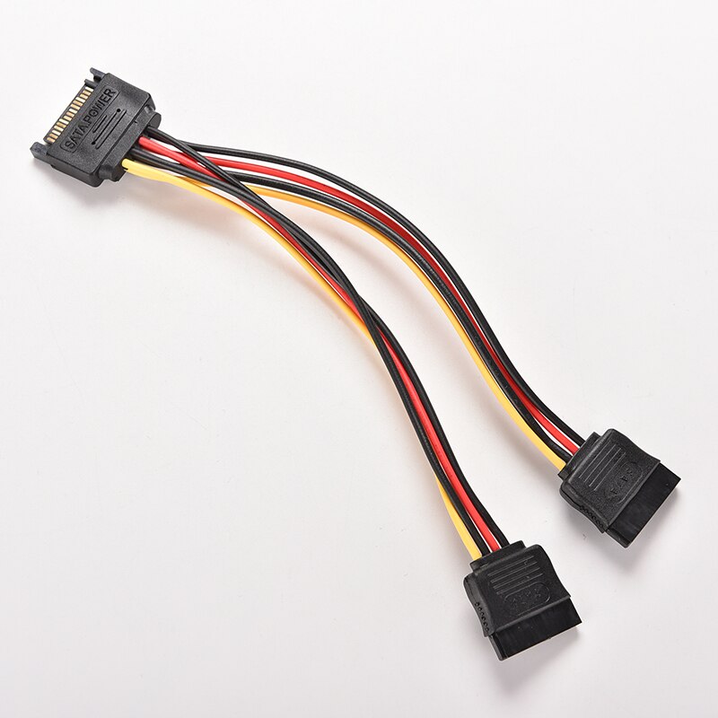 Splitter Power Cable 19cm 5 Pin SATA Male to 2 SATA Splitter Female 19cm Extend the length For SATA power cable