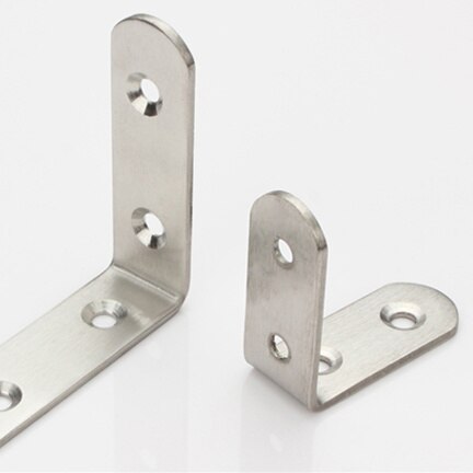 2pcs/lot 20mm/25mm/30mm/40mm stainless steel angle bracket L shape satin finish frame board support