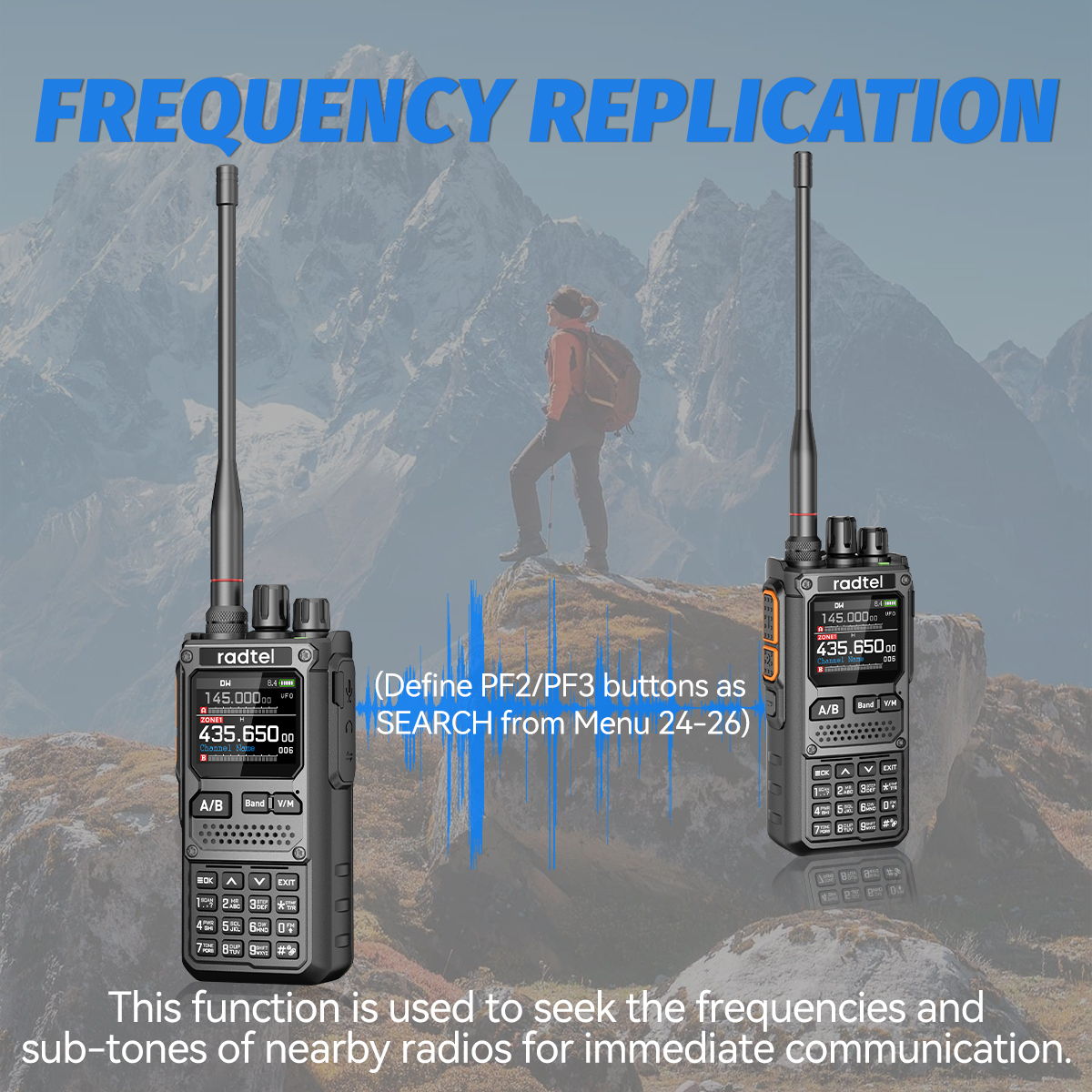 Radtel RT-920 10W Walkie Talkie lang Palette SW MW LW bin SSB CB Empfang Drahtlose Bluetooth Telefon Programmierung Amateurfunk HF NOAA