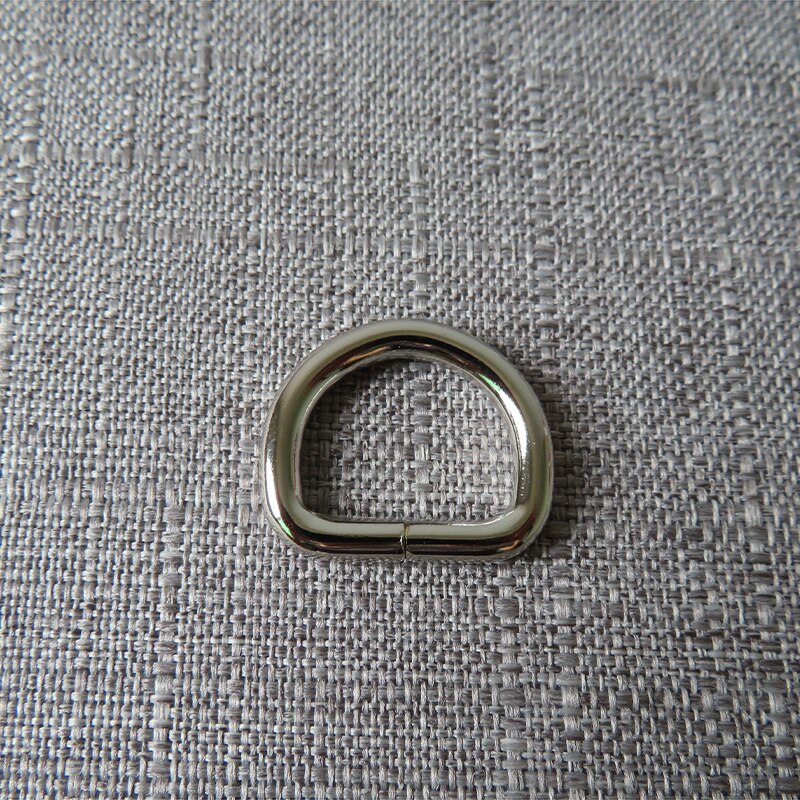 10 stuks 20mm metalen d-ring riemgesp tas kat hond halsband riem harnas naaiaccessoires tasriemen sterke hardware: Zilver