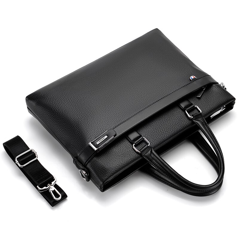 Men&#39;s Leather Bag for 14 Inch Laptop Bag Briefcases Leather Office Men&#39;s Business Bags for Document Holder Work Bag