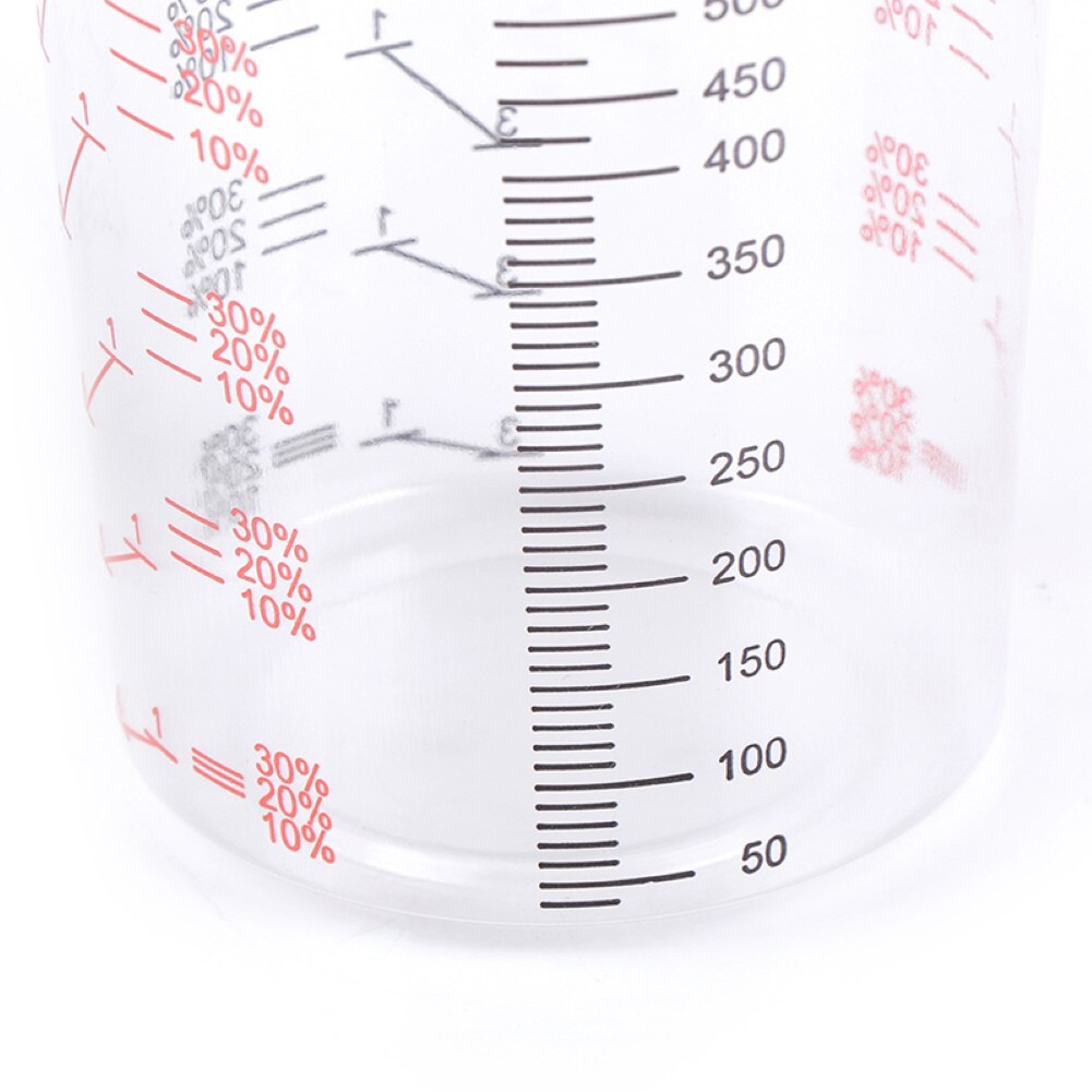 10Pcs 600ml Clear Plastic Paint Liquid Mixing Graduated Measuring Cup Container for Baking Beaker Liquid Measure Cup Container