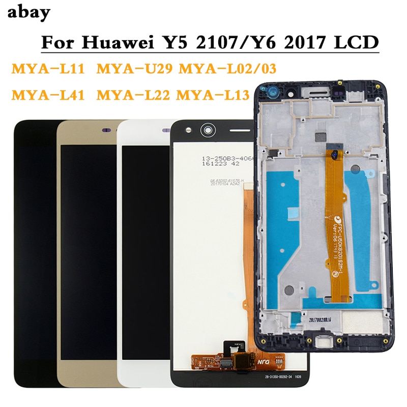 LCD Display For Huawei Nova Young 4G LTE / Y6 / Y5 MYA-L11 L41 U29 MYA L22 L41 LCD Display Touch Screen Frame Replace