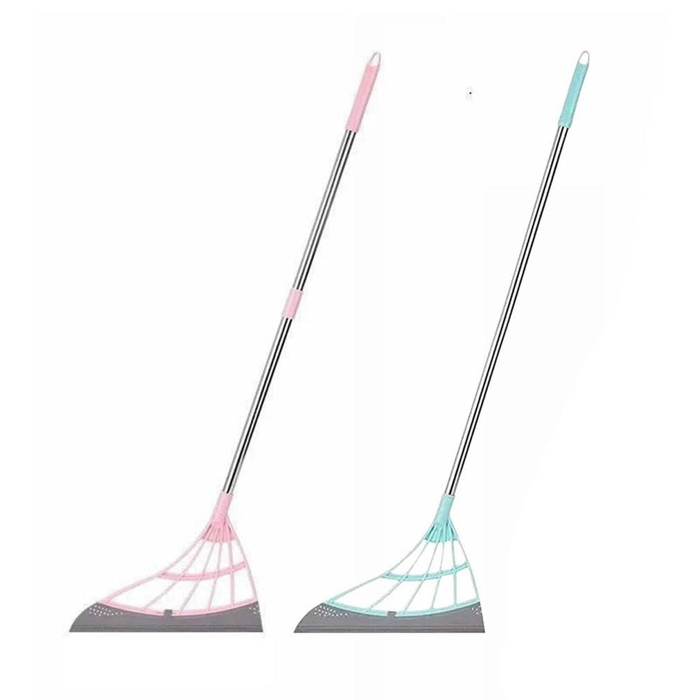 2-in-1 Sweeper Magic Broom Multifunctional Adjustable Wiping Sweeper Floor Squeegee Hair Remover Squeegee For Shower