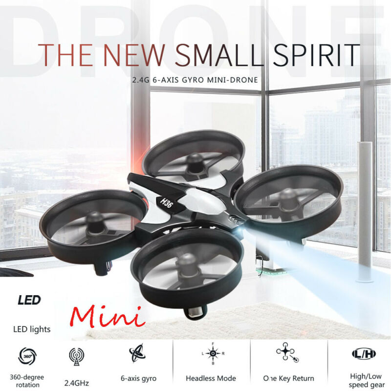 Mini Drone 2.4G JJRC H36 6-Assige Gyro 360 ° Omdraaien Vliegtuigen Een Toets Return Mini Quadcopter RC Drone Kids Toy