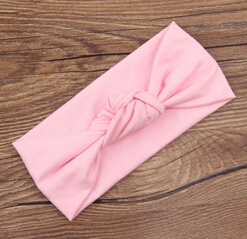 Baby Krawatte Knoten Stirnband Gestrickte Baumwolle Kinder Mädchen elastische haar bands Turban bögen für mädchen Stirnbänder Sommer bandeau bebe: 7