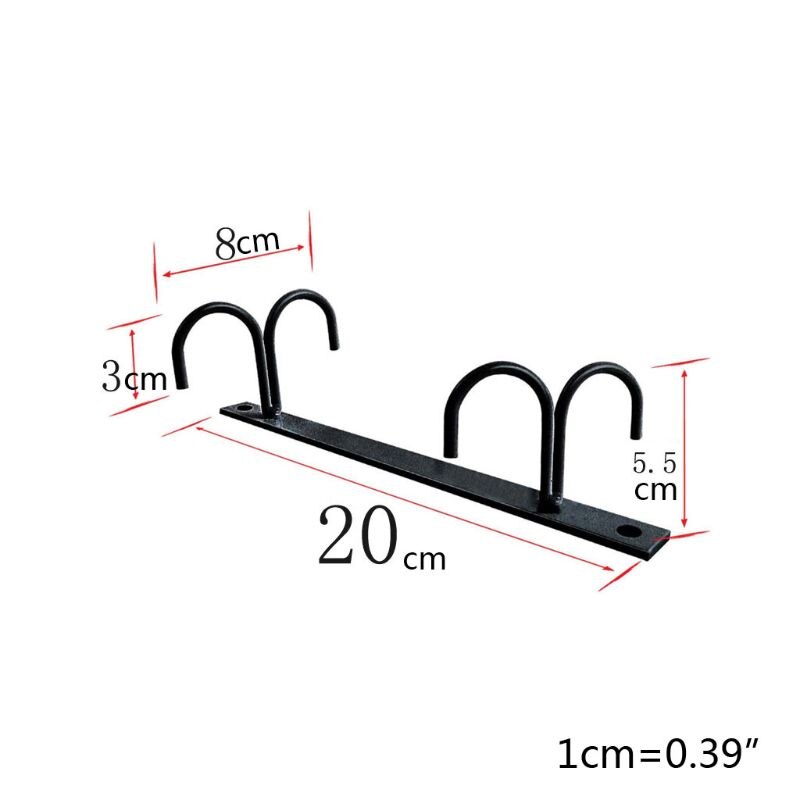 Keuken Bekerhouder Mok Rack Onder Kast 4 Haken Onder Plank Display Opknoping Drogen Voor Bar Keukengerei Huishoudelijke O14 20
