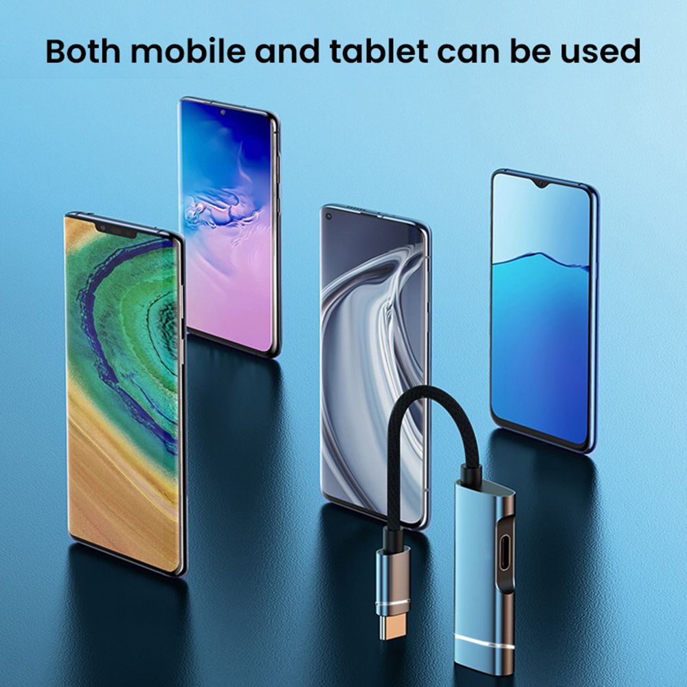 2 In 1 Type-C OTG Adapter Power Supply PD Fast Charging Cable USB 3.0 External U Disk Converter Splitter For Laptop Mobile Phone
