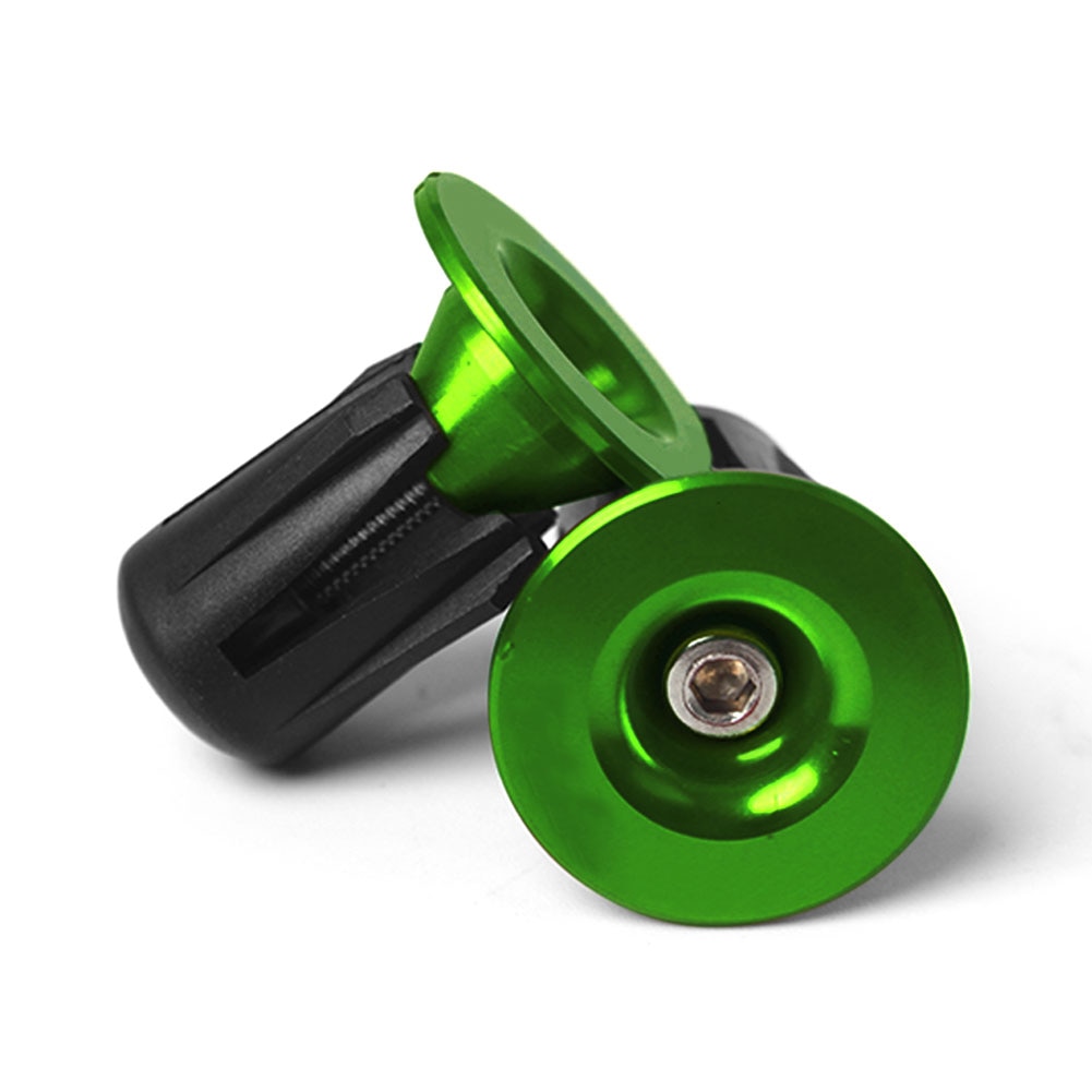 Góra rower blokada ze stopu aluminium zaślepka MTB Droga uchwyt rowerowy kierownica wtyczka zaślepka akcesoria rowerowe zaślepka zaślepka zaślepka: zielony