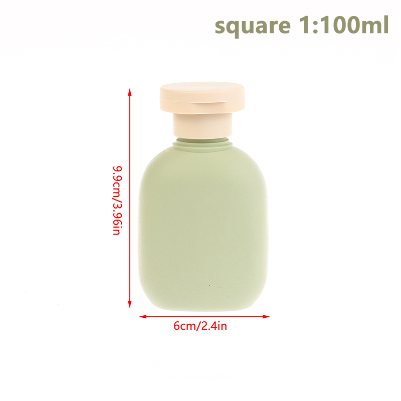 1pcs 100ML-500ML Avocado Green Plastic Shampoo Shower Gel Foaming Soap Dispensers Refillable Bottles Flip Lotion Bottles: Light Grey