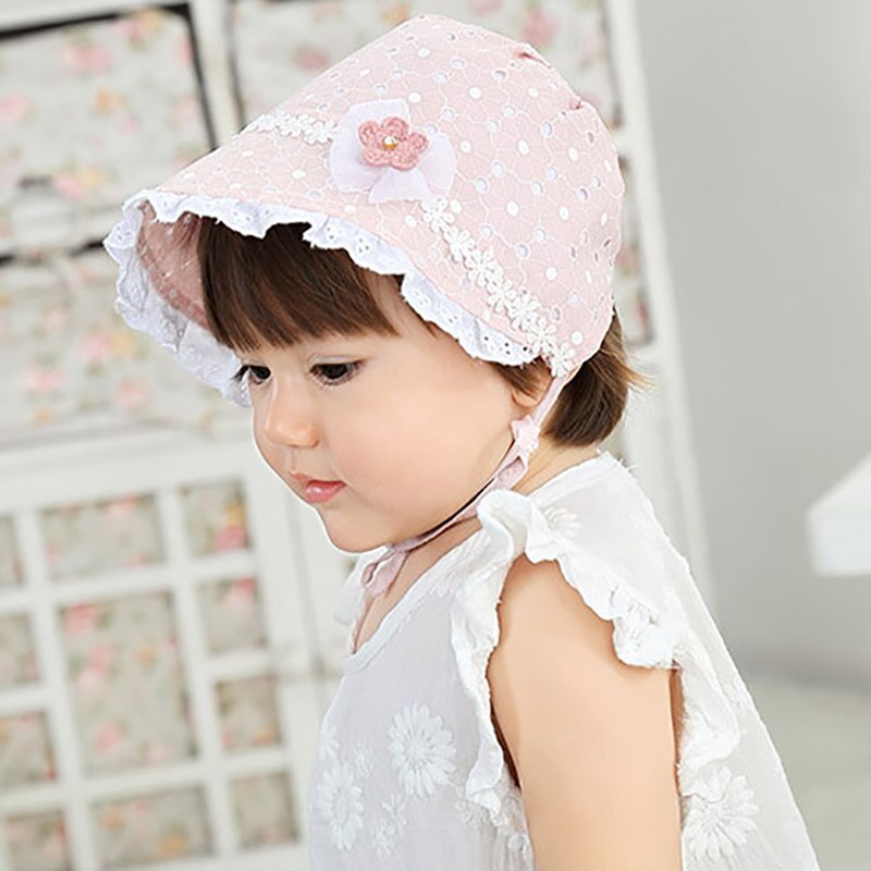 Cute Lace Flower Baby Hat Summer Baby Girl Sun – Grandado