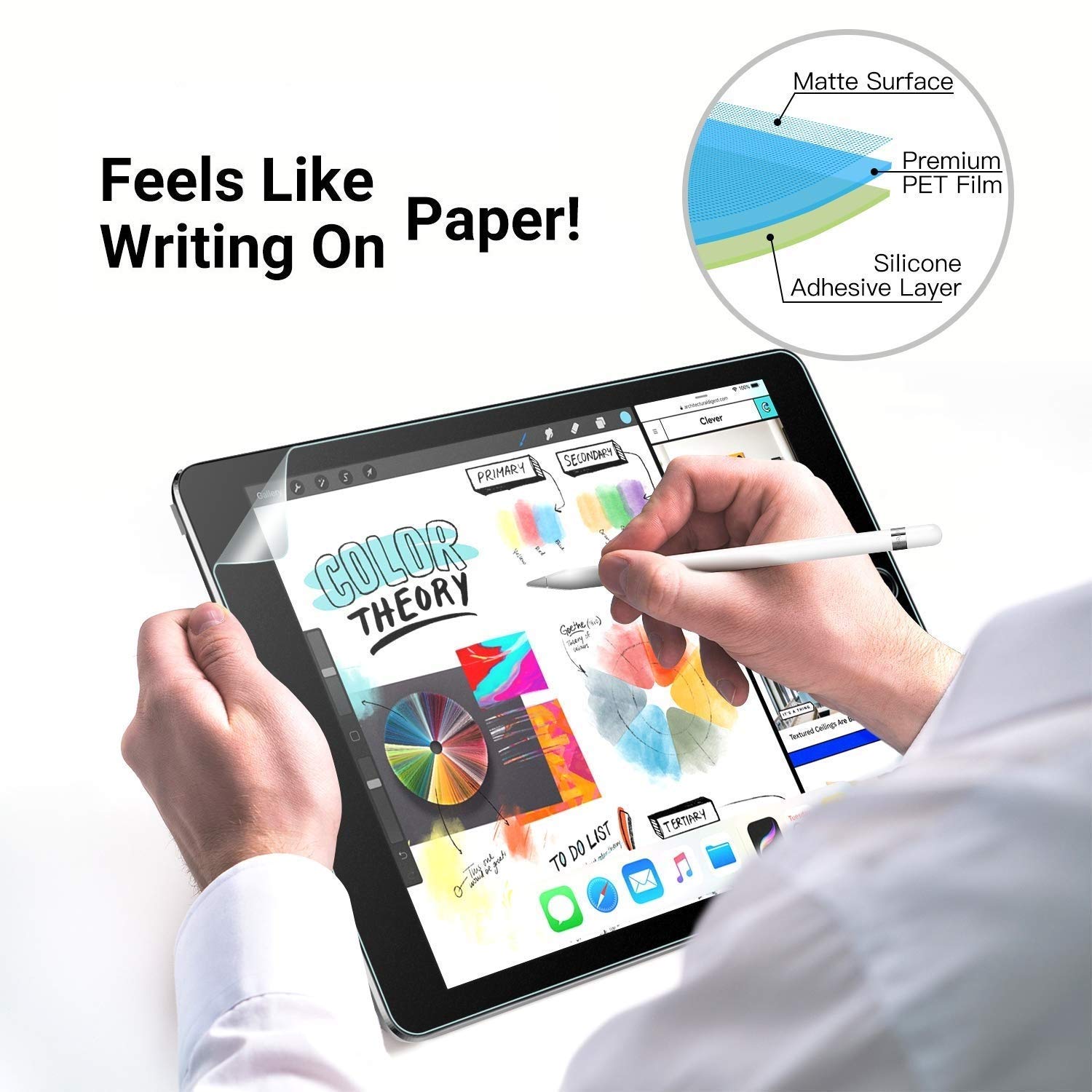 Paper Like Screen Protector Film For Apple iPad 9.7 Air 3 4 10.5 10.9 Pro 11 12.9 mini 5 10.2 7th Matte PET Painting Write
