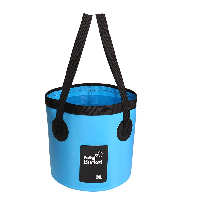 YOUGLE Folding Collapsible Water Storage Bucket Water Container Washbasin For Fishing Camping Hiking 20L: Blue