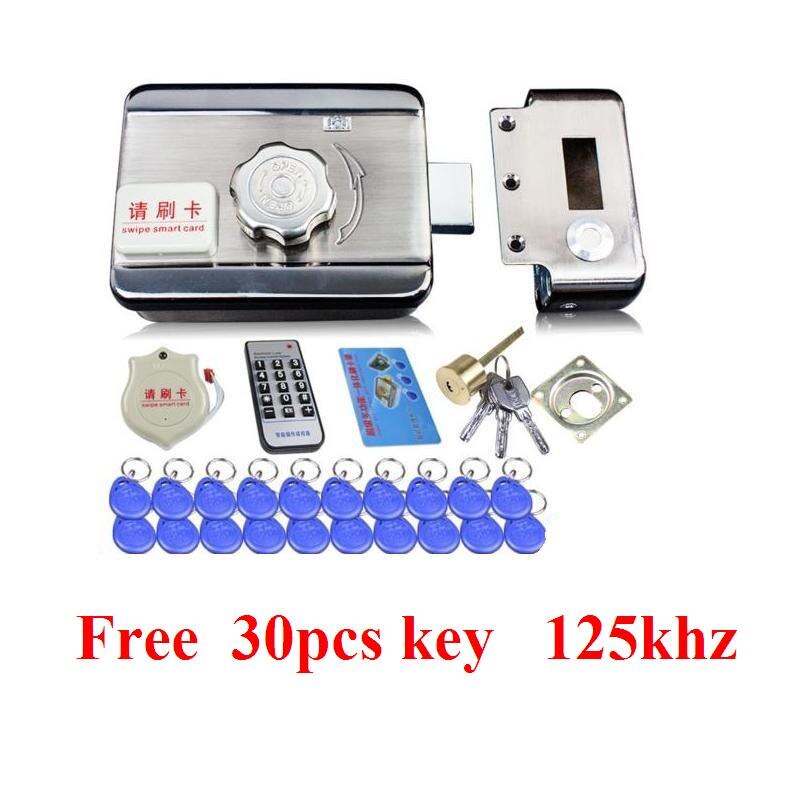 30 pièces étiquettes à puce porte et porte serrure système de contrôle d'accès électronique intégré RFID ID lecteur porte jante serrure pour interphone: ID Single   S