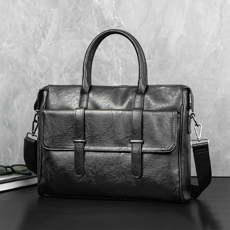 Maletín ejecutivo de negocios para hombre, bolsos de mano de cuero Pu para hombre, bolsos de lujo para ordenador portátil, bandolera de hombro, bolso de trabajo de