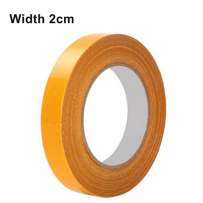 Super kleverige, dubbelzijdige plakband met hoge viscositeit - perfect voor tapijt-, leer-, muur- en vloerbevestiging!: Bruin / 20M