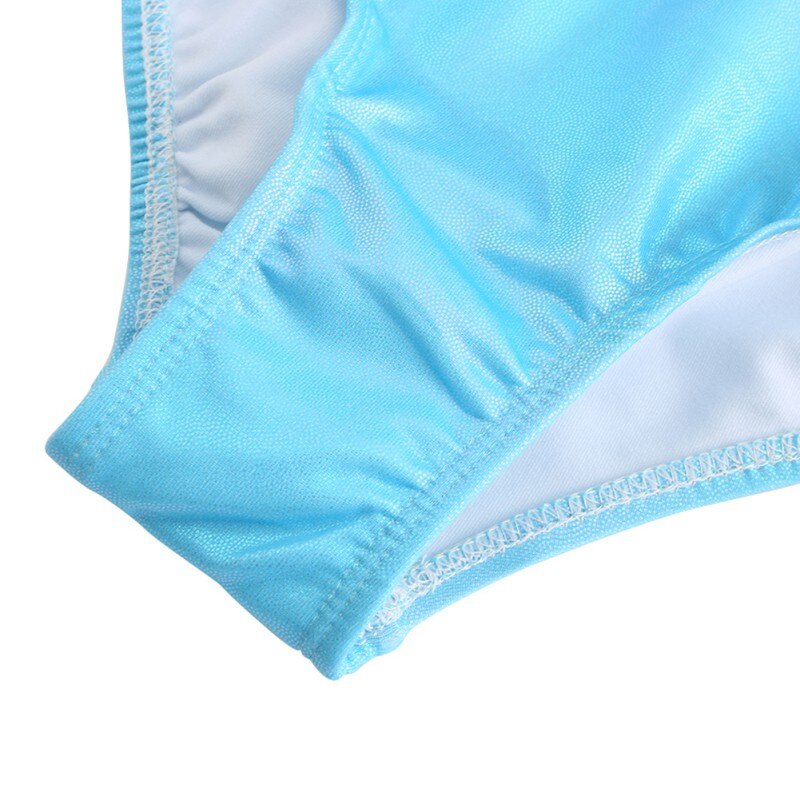 Children Girls Diamante Long Sleeve Ballet Practice Dance Wear Gymnastics Bright Color Body Suits Gym Clothes