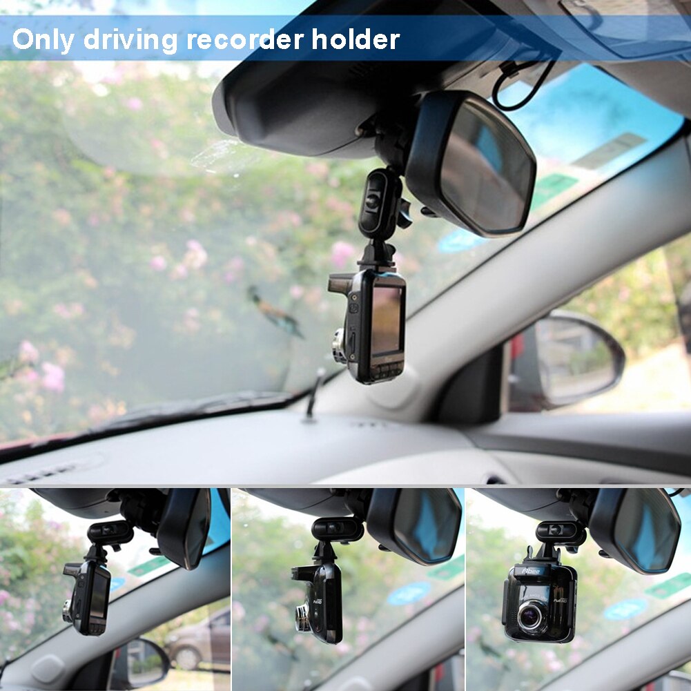 360 graders roterende stabil dash cam dvr indvendig monteringsholder stødsikker videobåndoptager bil bagud justerbar skrue fastgøres