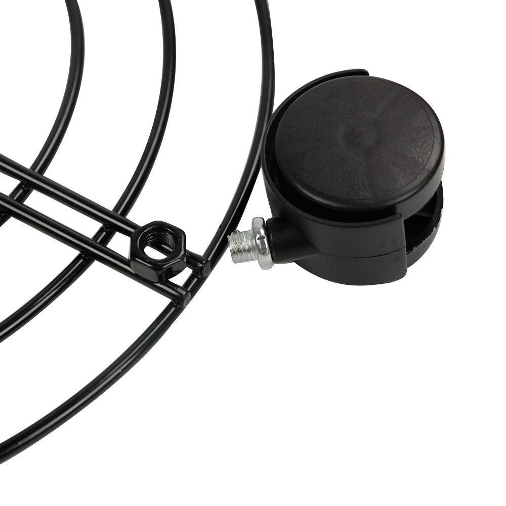 3Pcs Garden Plant Pot Round Wheels Mover Trolley Caddy Garden Plate Metal Stand