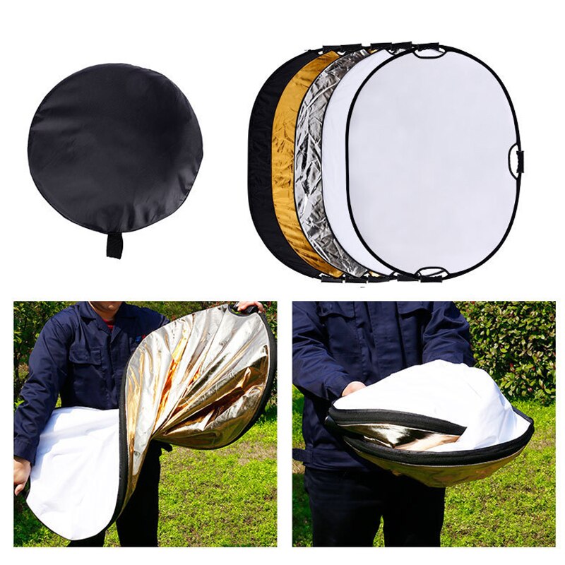 5 In 1 Reflector Fotografie Licht Diffuser Draagbare Camera Licht Reflector Met Draagtas Reflector Voor Fotografie
