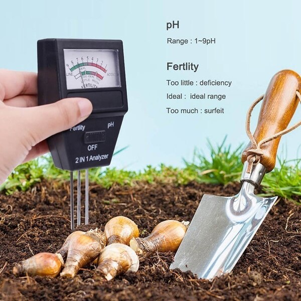 PH Soil Tester Soil Moisture Meter Monitor Sunlight Temp Testers Acidity Alkali Test Tool Garden Plant Thermometer Hygrometer