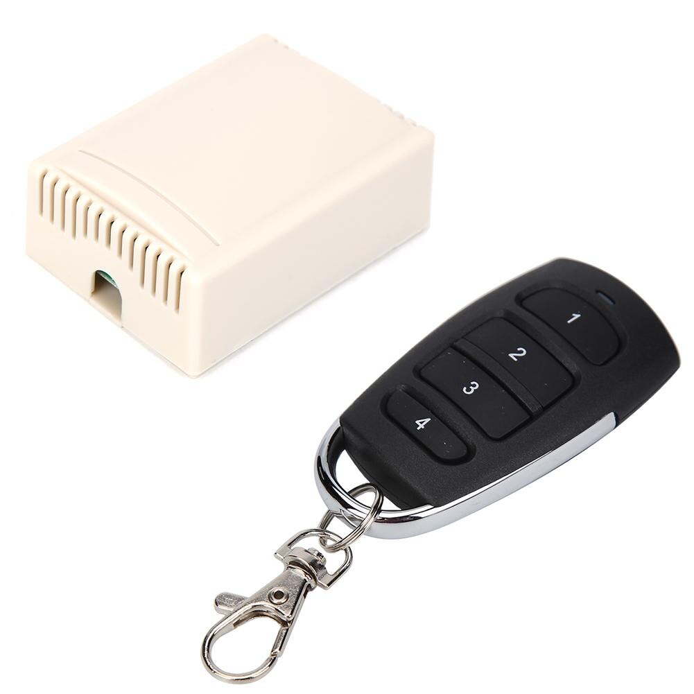 433MHz DC 12V 4CH Remote Control Switch Stable Performance High Receiving Sensitivity for Garage Door Receiver and Transmitter: 1PCS 1304
