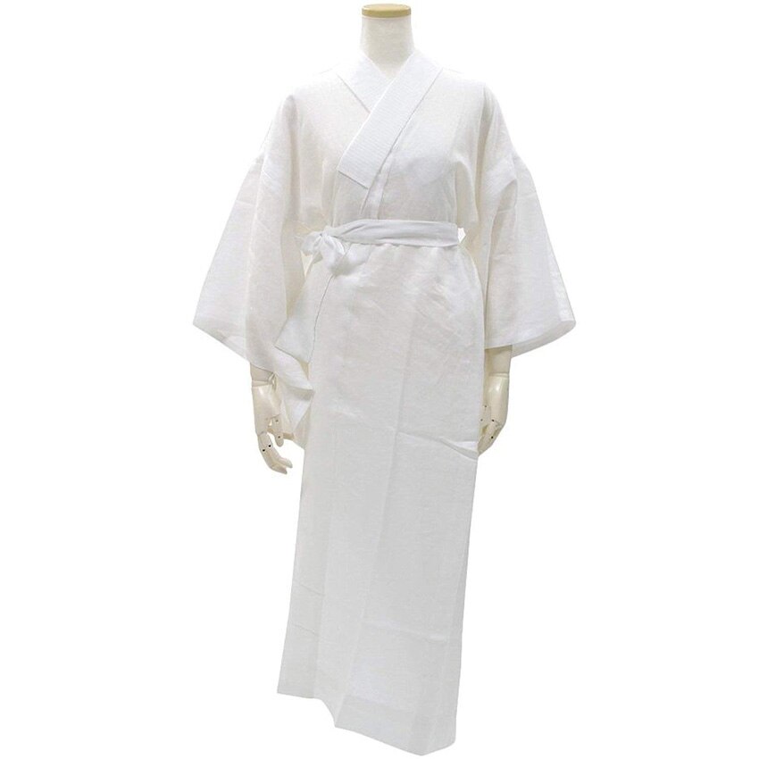 Innder-Kimono largo para hombres y mujeres, ropa interior transpirable, trajes japoneses tradicionales, Yukata, pijamas para el hogar, Nagajuban