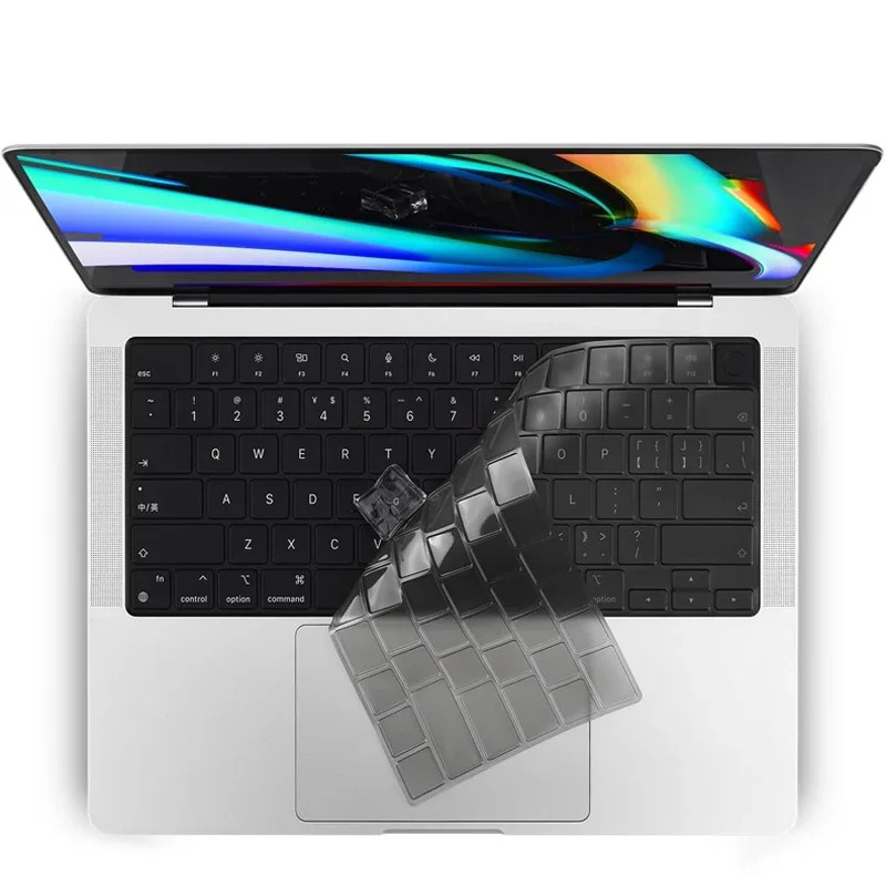 Premium toetsenbord cover voor MacBook Air 15 a2941 13.6 a2681 Pro 14 16 inch a2442 a2779 a2918 a2485 A2780 M3 M2 M1 protector skin: Default Title