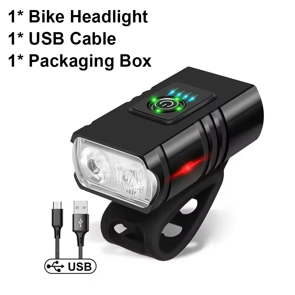Bright Bicycle Light 9 LED Front Rechargeable MTB Mountain Bicycle Lamp Super Bright Bike Headlight Flashlight Cycling Scooter: Yellow